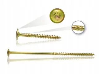 Stolárske skrutky do dreva 8x260 doska s podložkou TORX (100 ks)